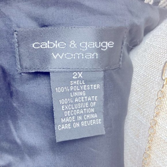 Cable & Gauge Marry Poppins Heavy-Weight Women's 1960’s Style Swing Coat Size 2X - Picture 6 of 7